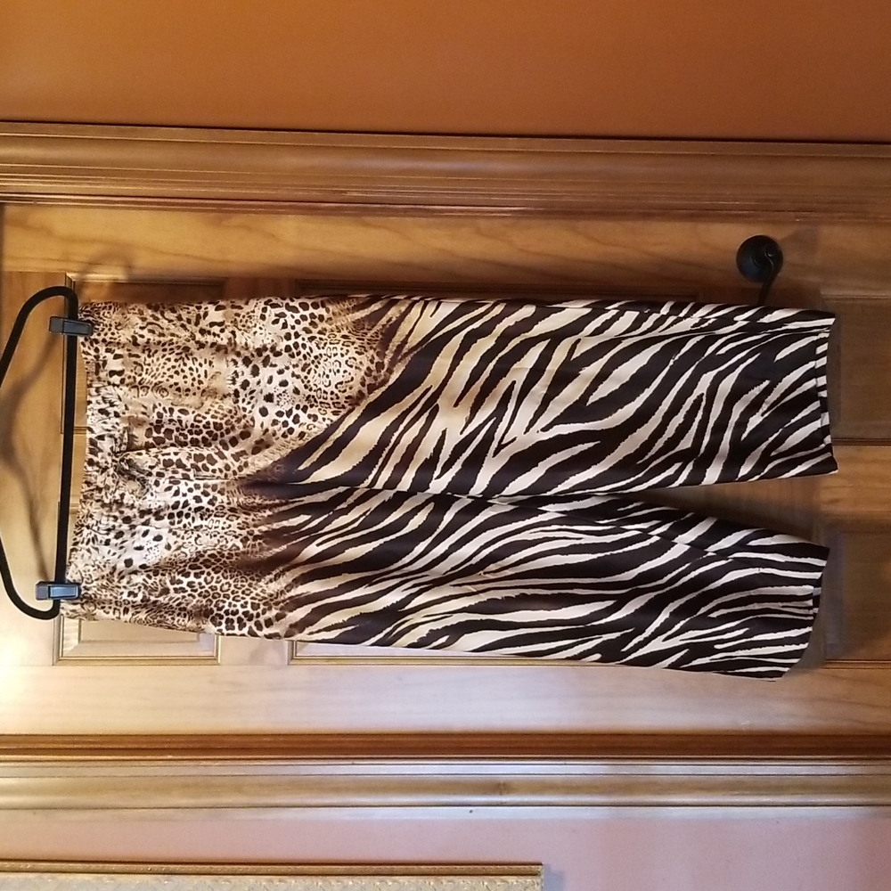 Natori Luxe Leopard Pajama Pants Size L